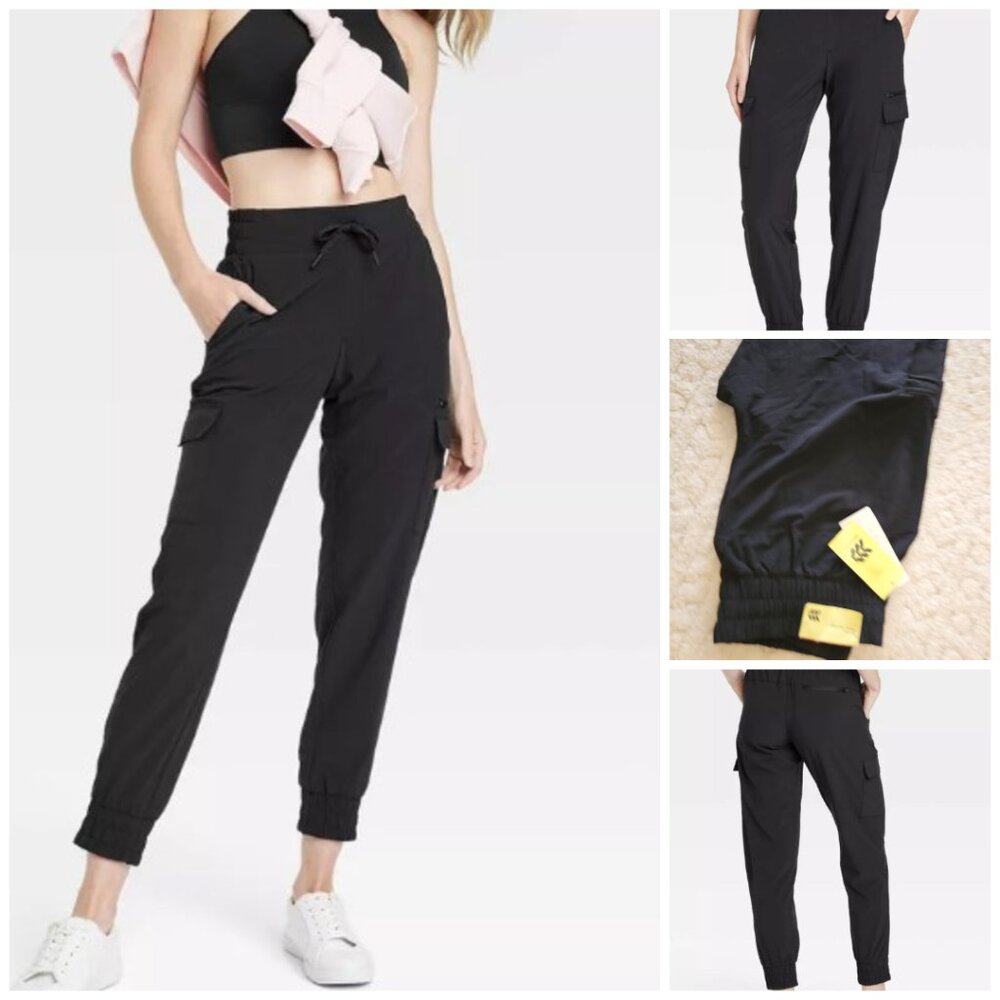 Active Light Mid-Rise Cargo Jogger Pants - All In Motion - size XS